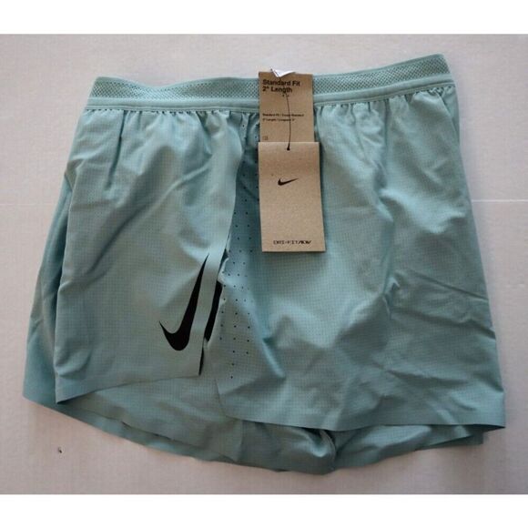 Nike CJ7837 Men's Sz XL Mineral Green Aeroswift ADV 2” Running Racing Shorts - Picture 6 of 8